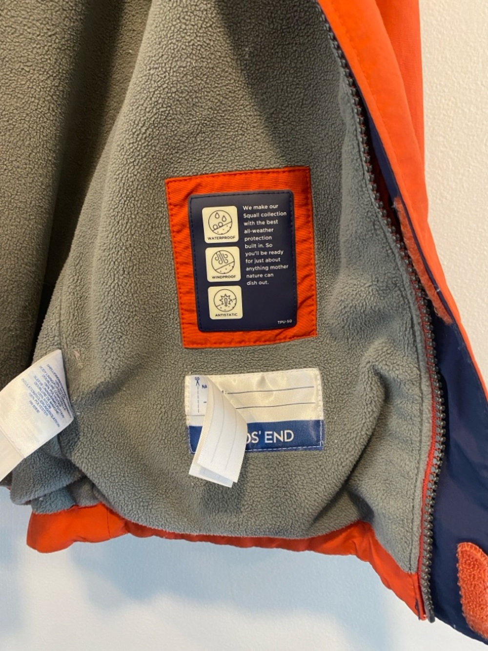 Lands' End Kids Squall Waterproof Insulated Jacket size 4 snow coat winter - Picture 6 of 11